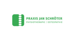 Logo fuer Praxis Jan Schroeter. Physiotherapie und Osteopathie. Gestaltung und Logo durch Mizko Design.