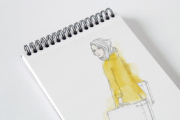 Illustration fuer Autorin Emma Denkt. Zusammenarbeit mit Mizko Design fuer Buch.